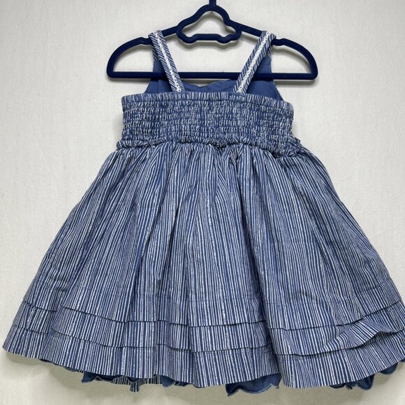Tommy Hilfiger Dress Baby Size 18 Month Blue Strapless Summer - Picture 4 of 7
